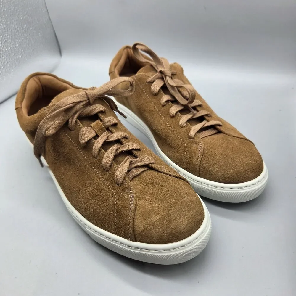 Peter Millar Vantage Lite Tan Suede Sneaker Mf25Xf55  Men Size 10.5 NEW